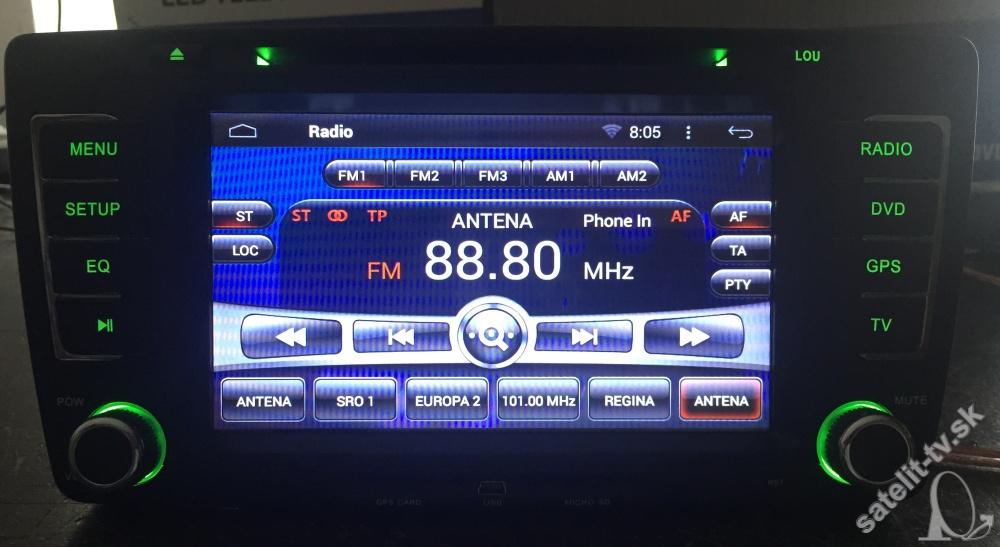 Multimedialne radio Skoda Octavia 2   GPS DVD  BT Android model