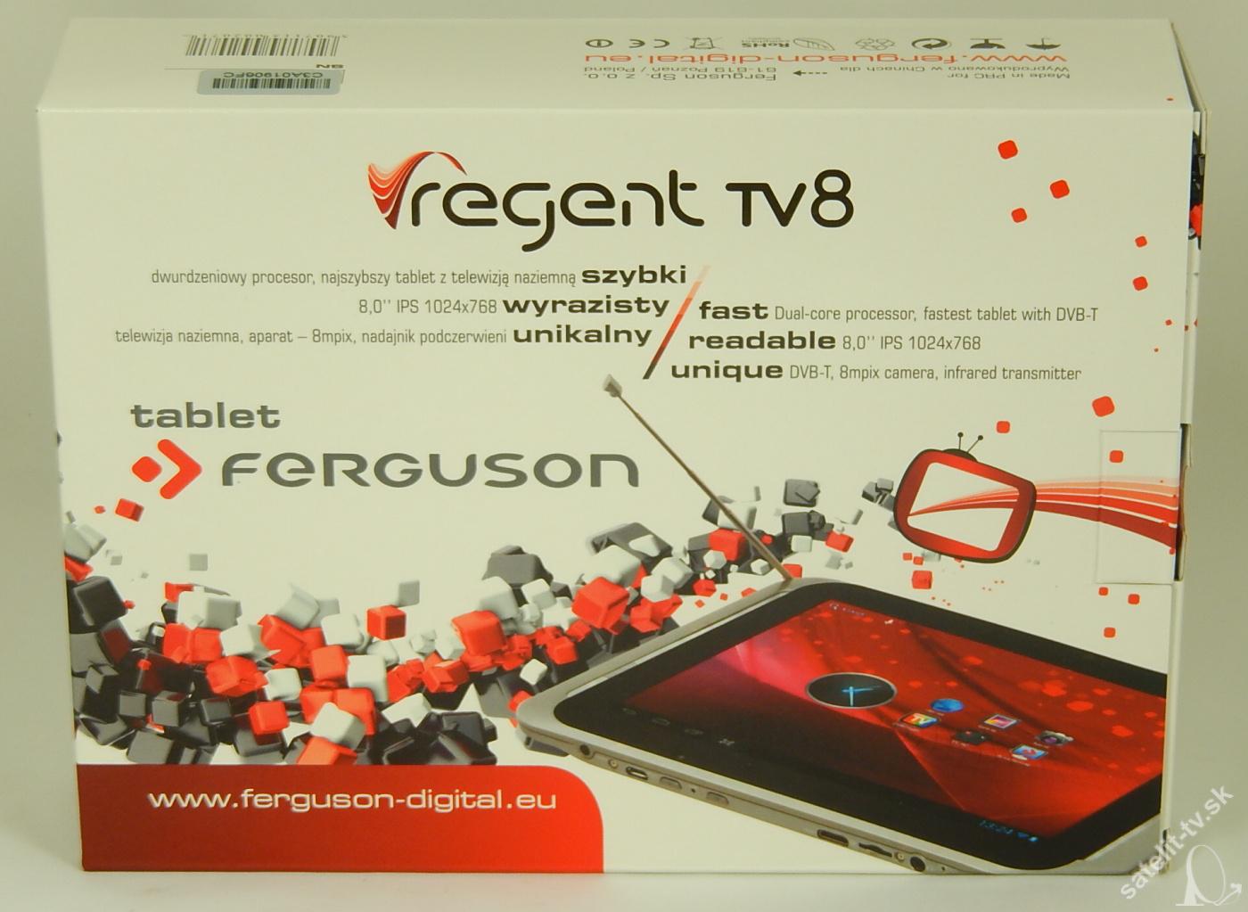 Tablet Ferguson Regent TV8 + DVB-T HD