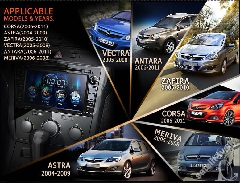 Opel Astra, Vectra , Zafira, Meriva DVD+ CD+ GPS