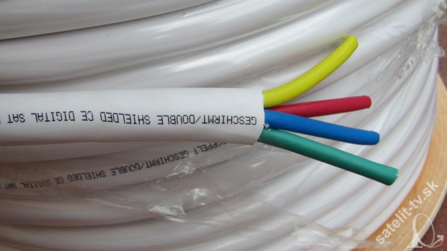 Quad koax kabel - cena za 1 meter