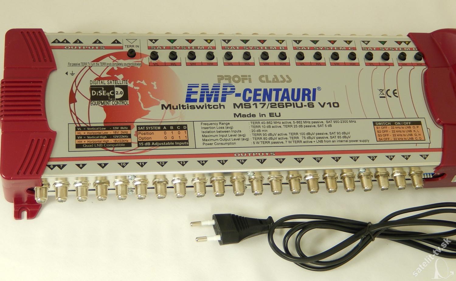 Multiprepínač EMP 17-26 PIU-6 V10