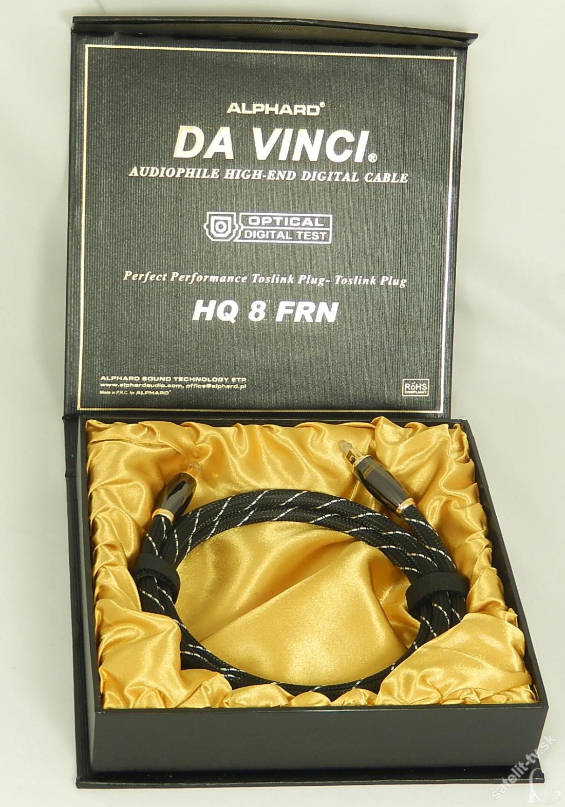 Optický kabel  Da Vinci TOSLINK - TOSLINK - 1,6m