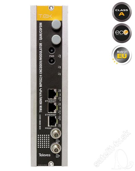 Televes T.OX Encoder Twin HDMI modulator Comp-COFDM-QAM